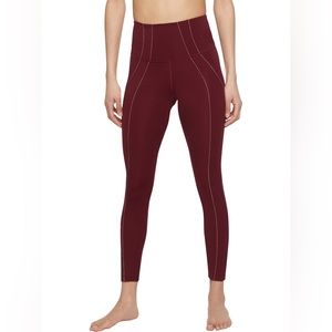 Nike | NWT Women's Yoga 7/8 Lurex Tights Dark Beetroot